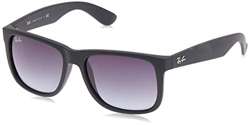 Ray-Ban RB4165 601/8G 54-16 Justin -  Gafas de sol, Hombre,  Negro (Rubber Black), Tamaño de la lente-puente: 55 16 características