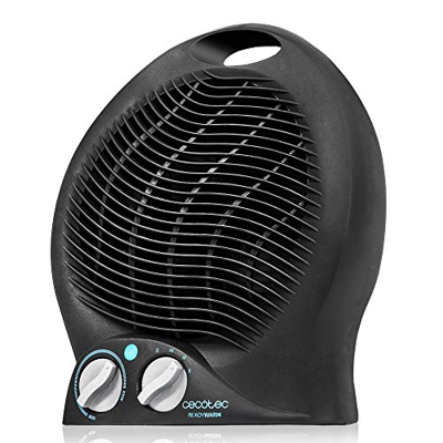 Cecotec Termoventilador Vertical de 2000 W. Potente. Termostato Regulable. 3 Modos. Protección sobrecalentamiento y antivuelco. Silencioso. Ready Warm