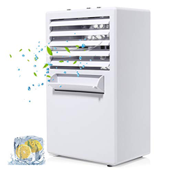 COMLIFE Aire Acondicionado Portátil, Mini 3 en 1 Personal Enfriador y Humidificador de Aire, 3 Velocidades, Ahorrar de Energía Protección de Potencia  características