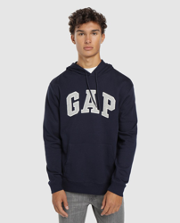 SUDADERA AZUL MARINO GAP LOGO GRANDE PARA VARON