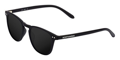 Northweek Wall All Black Gafas de sol, Negro (Matte Black/Black Polarized), 45