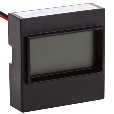 Visor LCD BeMatik de 3 dígitos y con voltímetro 80-300V para panel negro