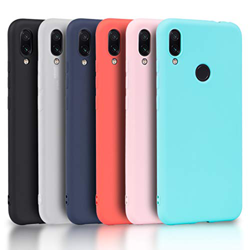 Wanxideng - 6X Funda Xiaomi Redmi Note 7, Carcasa en Silicona - [ Negro + Blanco Translúcido + Rojo+ Rosado+ Menta Verde + Azul Claro ] precio