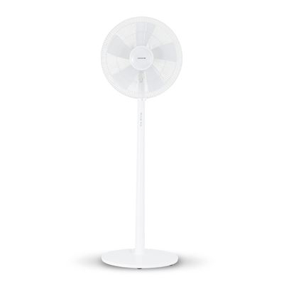 Ventilador de Pie Ikohs Comfort V, Ultrasilencioso con mando a distancia, Blanco