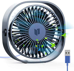 RATEL Ventilador de Mesa USB, Ventilador de Escritorio 12.5 cm Use con Cable de 1.2 metros, portátil y Personal para el hogar yla Oficina Silencioso y características