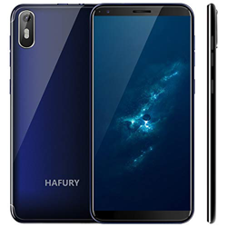 Hafury A7 2019 Android 9.0 Smartphone Libre 3G 5.5" 18:9 Full-Screen Quad-Core 2GB RAM 16GB ROM Dual SIM Cámara 8Mp Detección de Gravedad y (Azul) ... características