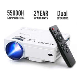 XuanPad Mini Proyector Multimedia Vídeo Proyector LCD, 55000 Horas Proyector de Cine en casa con Sistema de Cine en casa en oferta