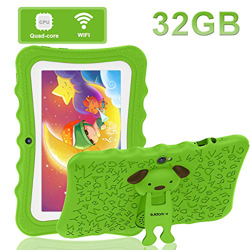 Quad Core Niño Tableta 7 Pulgadas para Niños PC 2GB RAM 32GB ROM Funda de Silicona Rosa con Soporte Android 6.0 Verde características