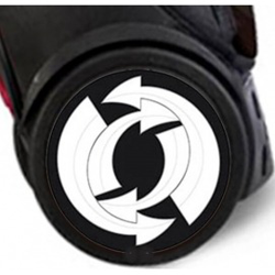 Pegatinas Wheel Stickers Arrows para Ruedas de Mochila Roller características