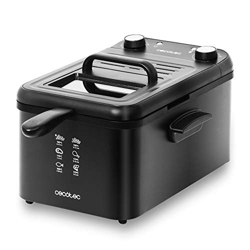 Freidora eléctrica Cecotec CleanFry Infinity 3000 Black. 3 L Aceite, Filtro OilCleaner, 2400 W en oferta