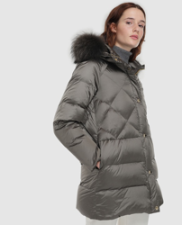 Buccino - Deportiva De Mujer Con Plumas Y Pelo Rakoon Capucha en oferta