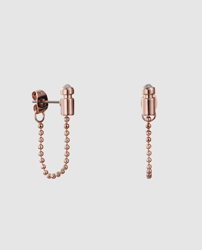 DKNY - Pendientes The City Street Rosados Con Swarovski precio