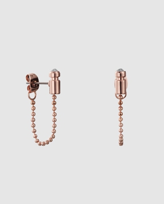 DKNY - Pendientes The City Street Rosados Con Swarovski