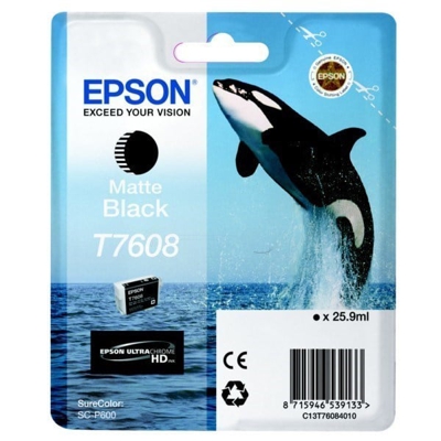 T7608 Negro mate, Tinta