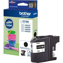 Brother LC221BK tinta negro en oferta