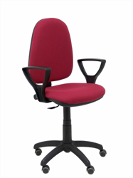 Silla Ayna bali granate brazos fijos ruedas de parquet características