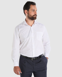 Emidio Tucci - Camisa Fácil Plancha De Hombre Classic Lisa Blanca Tallas Grandes en oferta