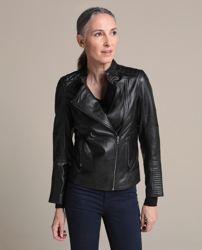 Woman El Corte Inglés - Cazadora Biker De Mujer Realizada En 100% Piel,  precio y características - Shoptize