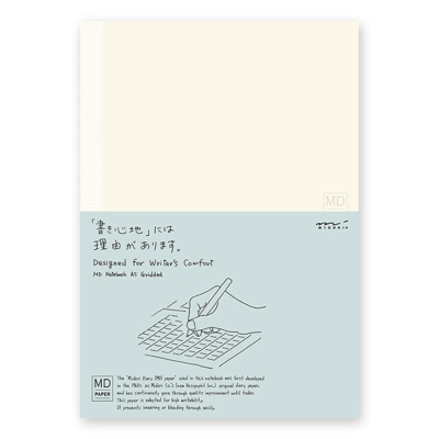 Midori - Cuaderno De Papel MD A5 Hojas Cuadriculadas
