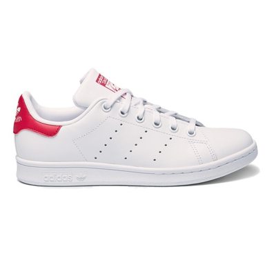 Adidas Originals - Zapatillas De Piel De Niña Stan Smith En Color Blanco Con Cierre De Cordones
