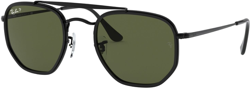 Ray-Ban - Gafas De Sol Unisex Ray Ban 0RB3648M Cuadradas De Metal En Negro características