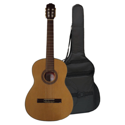 Carmen - Pack Guitarra Clásica C-825 + Funda Y Juego De Cuerdas Gato Negro características