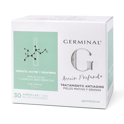 Germinal Tratamiento Antiedad Piel Mixta Grasa 30 Ampollas de 1,5ml