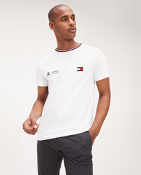 Compra Tommy Hilfiger - TommyXMercedes-benz Camiseta De Hombre Blanco De  Manga Corta al mejor precio - Shoptize