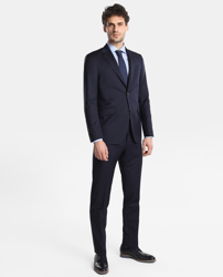 Emidio Tucci - Traje De Ceremonia De Hombre Regular De Micro Espiga Azul características