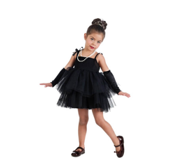 Disfraz de Estrella de cine de Holly negro para niña en oferta