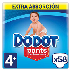 Pañales Dodot Pants Extra T4 9-15Kg 58Uds precio