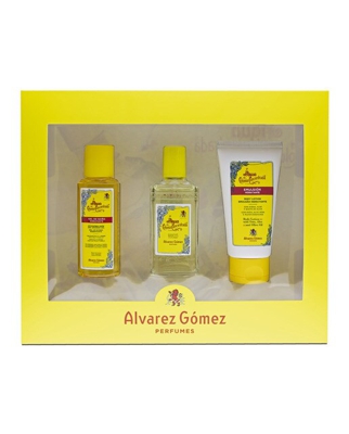 Estuche Álvarez Gómez Gel Baño 90ml+Colonia 80ml+Emulsión Hidratante 75ml