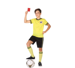 Disfraz de Árbitro de Fútbol Amarillo para niño en oferta