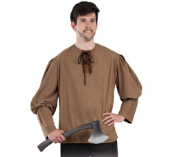 Camisa Medieval Marrón para hombre precio