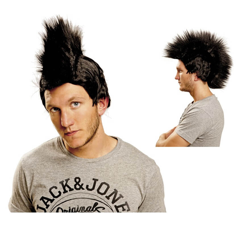 Peluca Punk con cresta negra características