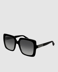 Gucci - Gafas De Sol De Mujer Oversize De Acetato En Negro Con Strass precio