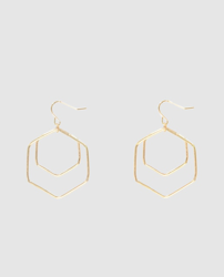 Imagen de Dayaday - Pendientes Pentágono Dorados al mejor precio Dayaday - Pendientes Pentágono Dorados características