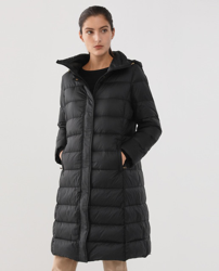 Lloyd's - Plumífero Largo De Mujer Con Cuello Alto características