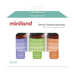 Miniland - Juego 3 Aceites Esenciales Aromáticos Para Humidificador O Disufor Infantil Blanco/verde precio