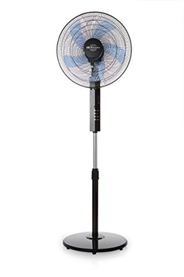 Orbegozo SF 0244 - Ventilador de pie, mando a distancia, silencioso, 5 aspas, apagado programable hasta 7.5 h, 3 velocidades