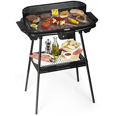 Barbacoa eléctrica Princess 112247 - Equipada con pie - Gran tamaño