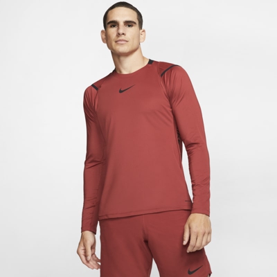 Nike Pro AeroAdapt Camiseta de manga larga - Hombre - Rojo