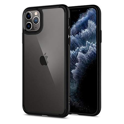 Spigen Ultra Hybrid Funda iPhone 11 Pro MAX, Compatible con Apple iPhone 11 Pro MAX (6.5") 2019 - Black