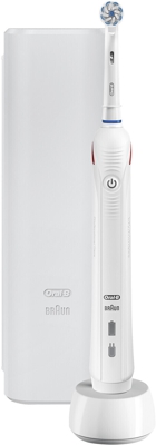 Braun- Oral B - Cepillo De Dientes Eléctrico Braun Pro 2500 Con Cabezal SensiUltrathin Blanco