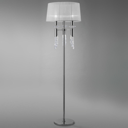 Pie De Salon 3 Luces SERIE TIFFANY ACABADO Chrome - DIYAS características