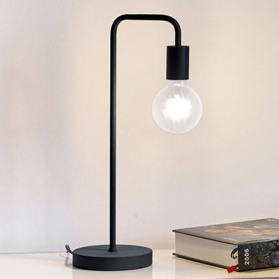 Lámpara de sobremesa metálica modelo Diallo E27 negra (Trio Lighting 508000132)