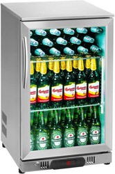 Nevera positora de bebidas - 138 L - cubierta de acero inoxidable - ROYAL CATERING en oferta