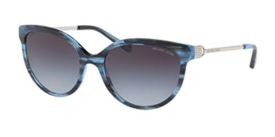 Michael Kors Abi Gafas de Sol, Blue Horn 329011, 55 Unisex-Adulto
