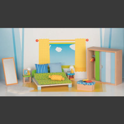 goki  Muebles para casa de muñecas Dormitorio - natura precio