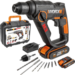 H3 Marti/Taladro/Atorn 20V 2Ah 2Bat Worx POWER SHARE WX390.1 precio